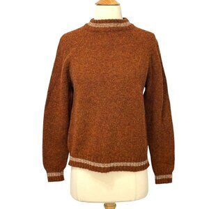 The Edinburgh Woolen Mill Women's Jumper Sweater Wool Pullover Rust Size 40 / S